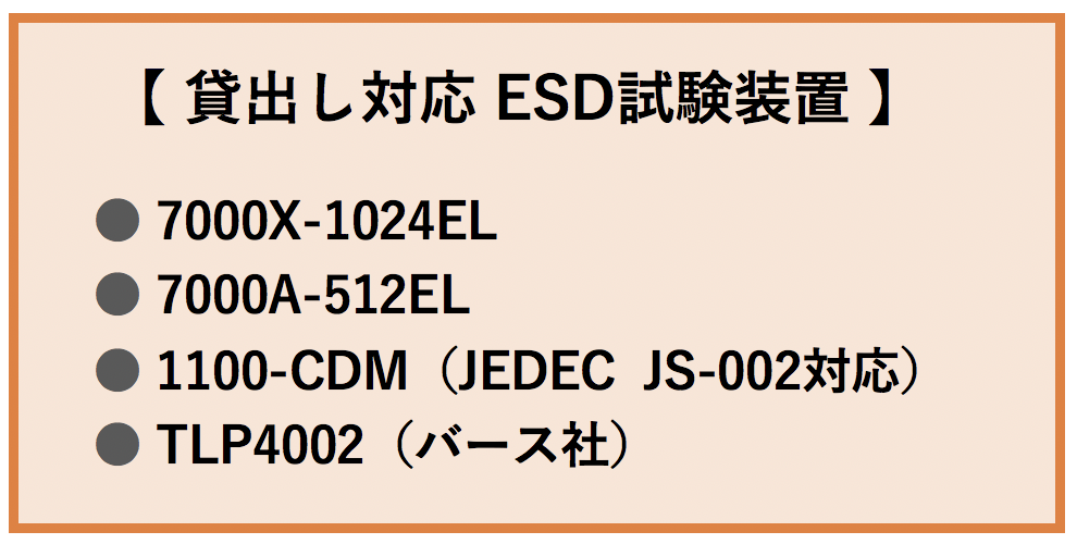 �ݏo���Ή� ESD�������u